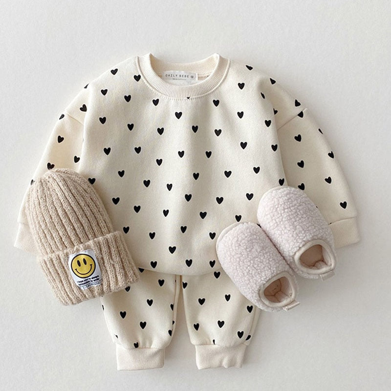 Full Heart Baby Clothing Set set clothes for family