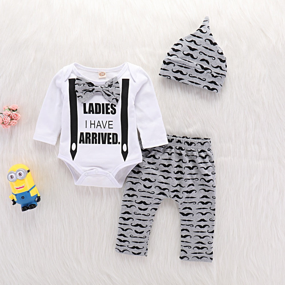 Newborn Baby Boy Clothing Set - 3 pieces - Hamod Baby